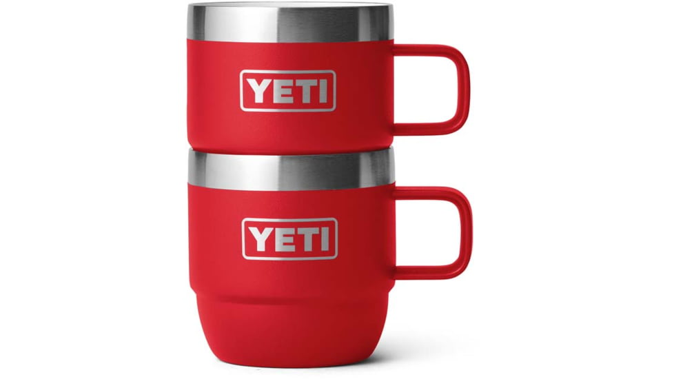 Yeti Rambler 6 oz Espresso Cup - 2 Pack, Rescue Red, 6 oz, 21071503793