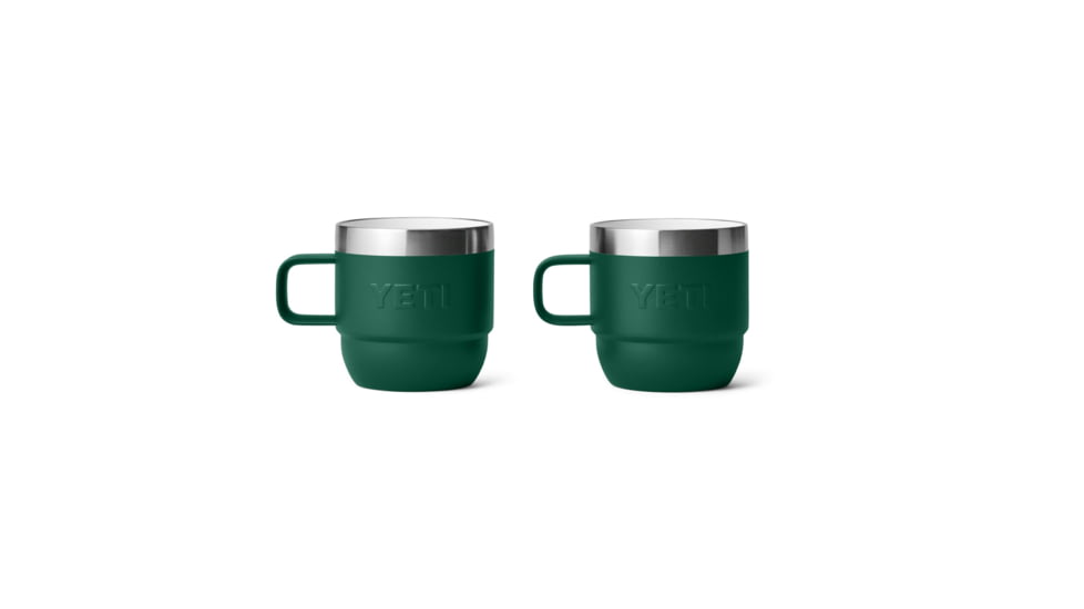Yeti Rambler 6 oz Mug 2PK, Black Forest Green, 21071505847
