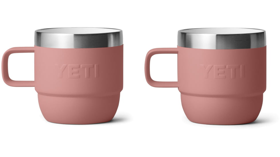 Yeti Rambler 6 oz Stackable Mug - 2 Pack, Sandstone Pink, 21071503327