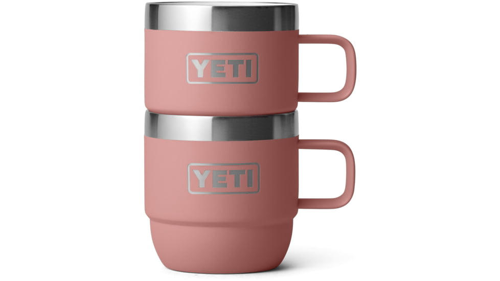 Yeti Rambler 6 oz Stackable Mug - 2 Pack, Sandstone Pink, 21071503327
