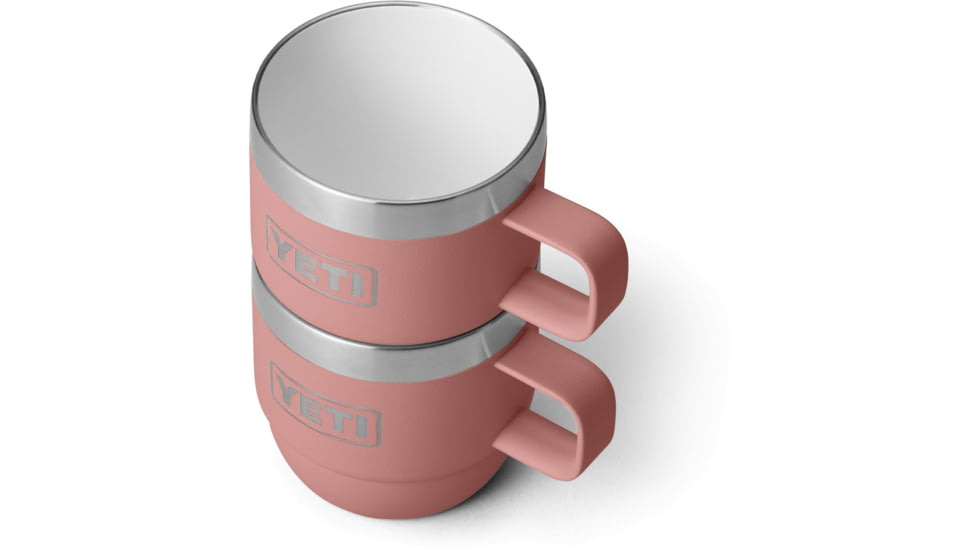 Yeti Rambler 6 oz Stackable Mug - 2 Pack, Sandstone Pink, 21071503327