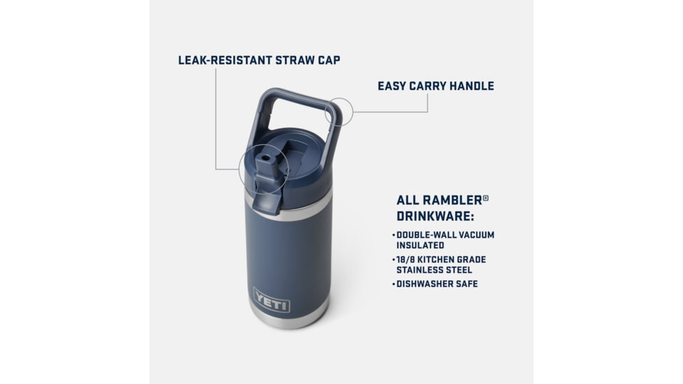 Yeti Rambler Jr 12 oz Water Bottle, Peak Purple, 12 oz, 21071502061