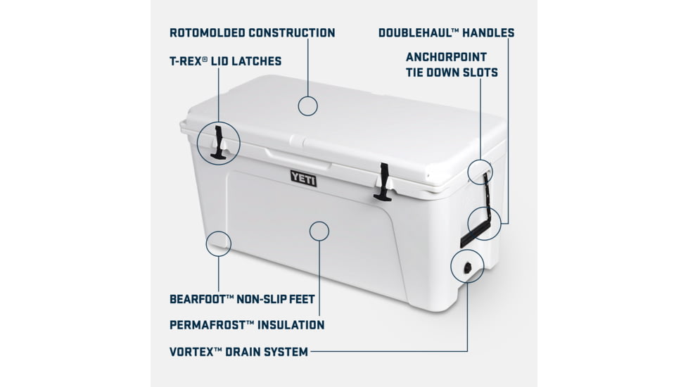 Yeti Tundra 125 Cooler, Big Sky Blue, 125 K, 10125020001