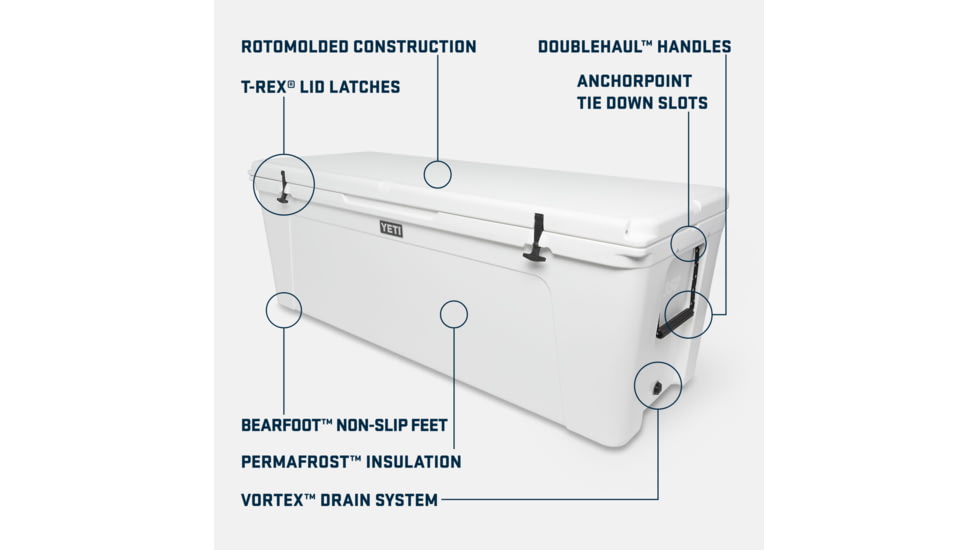 Yeti Tundra 350 Hard Cooler, White, 10350020000