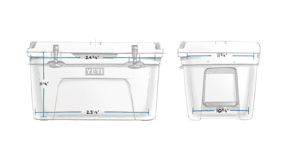 Yeti Tundra 65 Hard Cooler, White, 10065020000