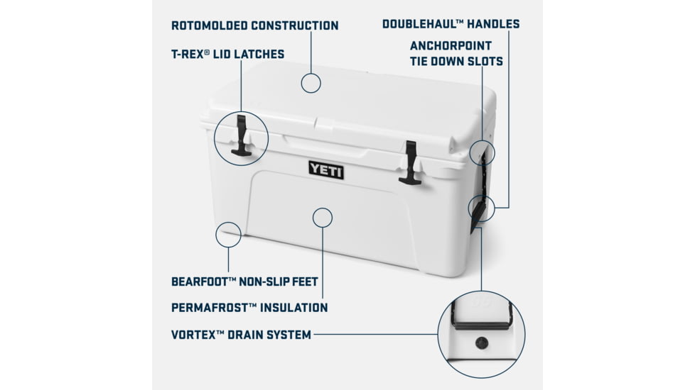 Yeti Tundra 65 Hard Cooler, Firefly Yellow, 65 L, 10065450002