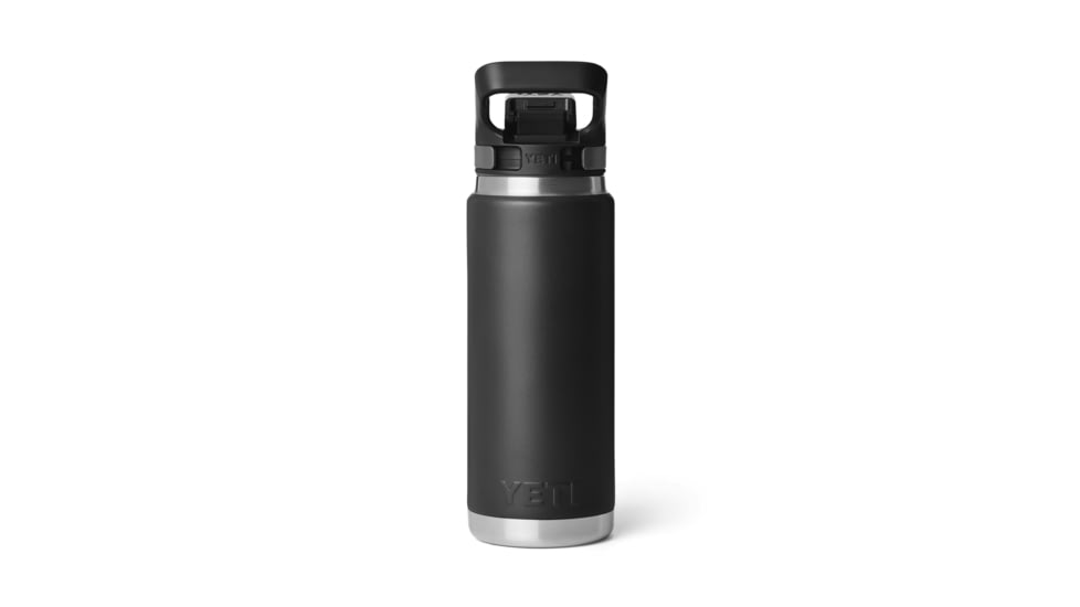 Yeti Rambler 26 oz Water Bottle w/ Flip Chug Cap, Black, 21071507031