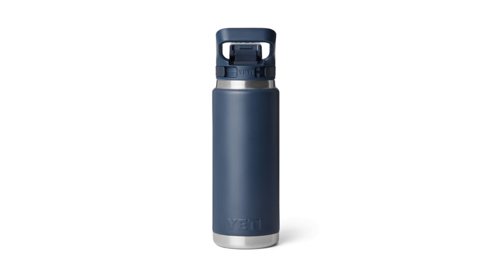 Yeti Rambler 26 oz Water Bottle w/ Flip Chug Cap, Navy, 21071507032