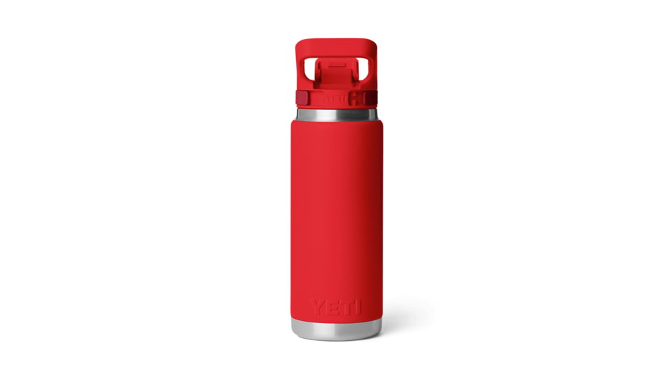 Yeti Rambler 26 oz Water Bottle w/ Flip Chug Cap, Rescue Red, 21071507034