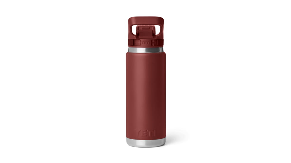 Yeti Rambler 26 oz Water Bottle w/ Flip Chug Cap, Stag Red, 21071508345