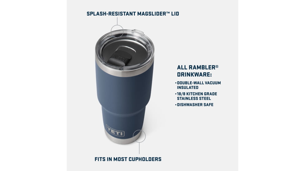 Yeti Rambler 30 oz Travel Mug w/Magslider Lid