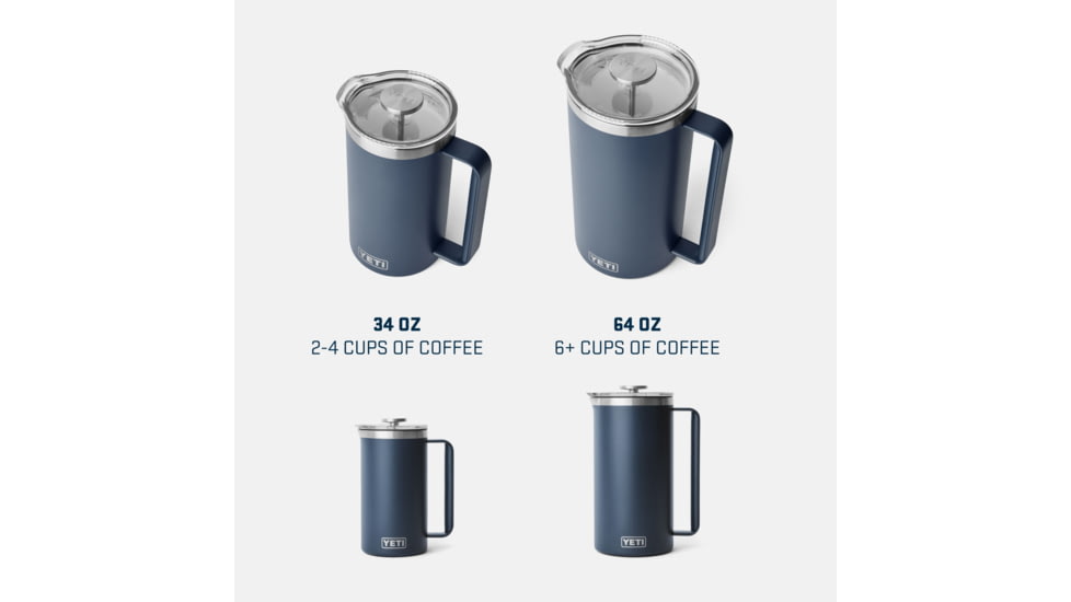 Yeti Rambler 34 oz French Press w/Twist-To-Lock French Press Lid