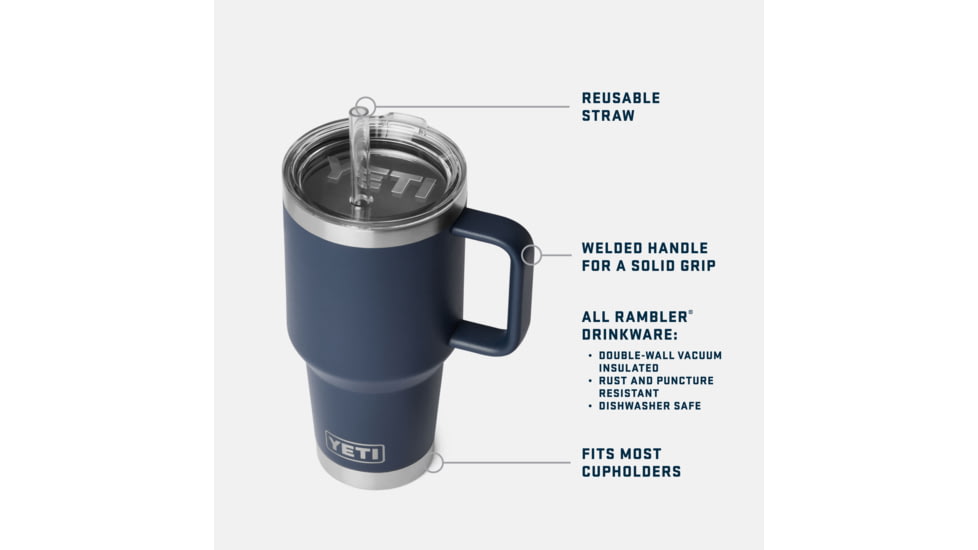 Yeti Rambler 35 oz Mug 2.0 w/Straw Cap