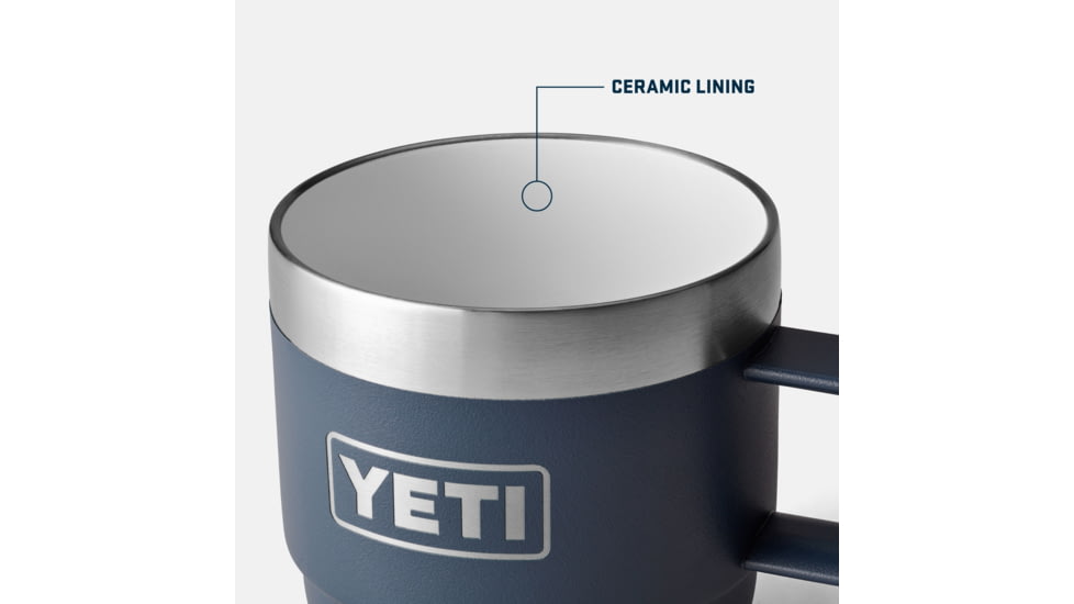 Yeti Rambler 6 oz Stackable Mugs w/Durasip Ceramic Lining - 2 Pack