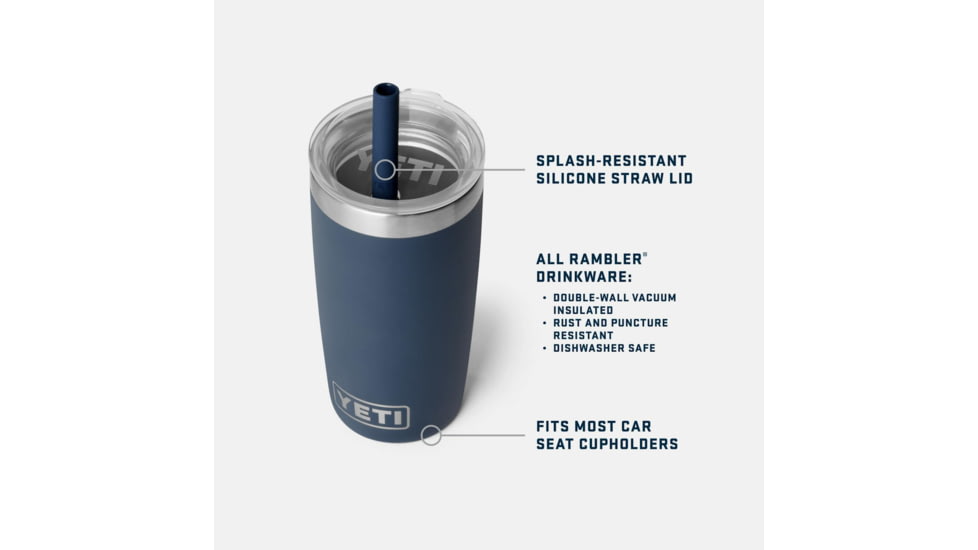 Yeti Rambler Jr. 10 oz Tumbler with Silicone Straw Lid