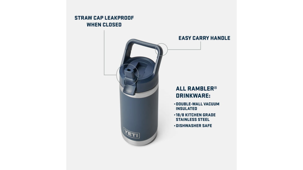 Yeti Rambler Jr. 12 oz Kids Water Bottle with Straw Cap