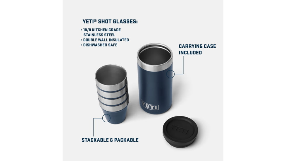 Yeti Shot Glasses And Case
