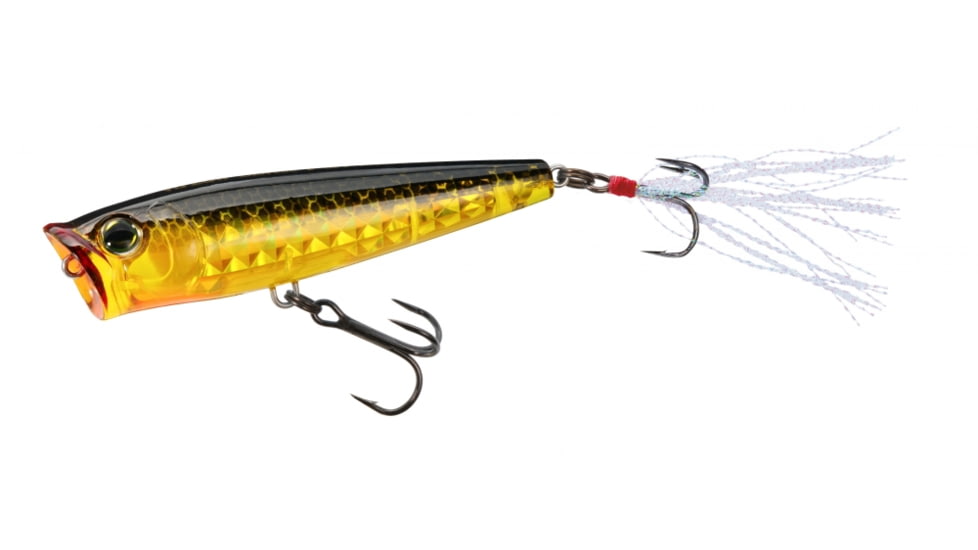 Yo-Zuri 3DR-X Popper Lure, 65mm, Prism Gold/Black, R1435 PGBL