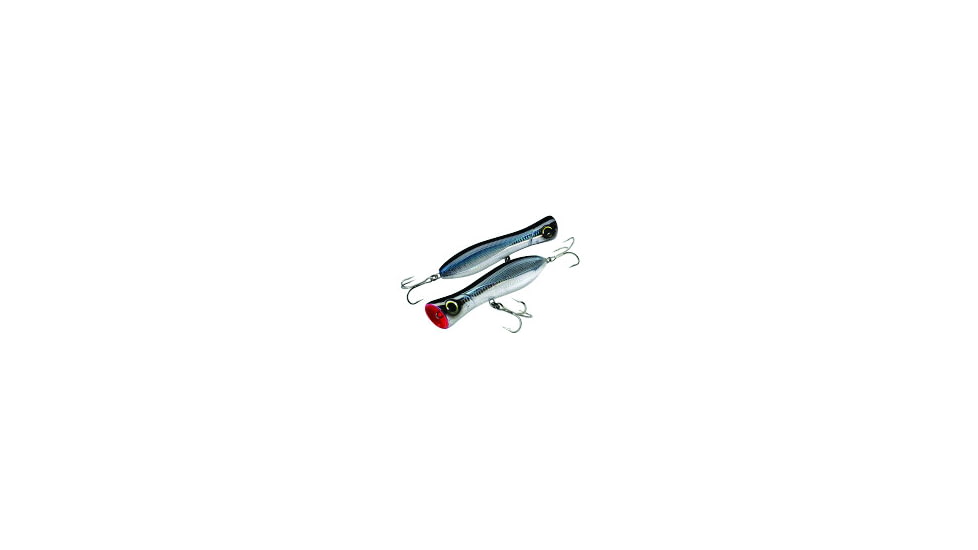Yo-Zuri Bull Pop Floating Popper, 6in, 2 1/2 oz, Black, R1154CHBL