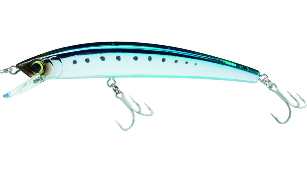 Yo-Zuri Crystal Minnow, 5 1/4in, 5/8 oz, Holographic Blueback Sardine, Floating, R1125HSIW