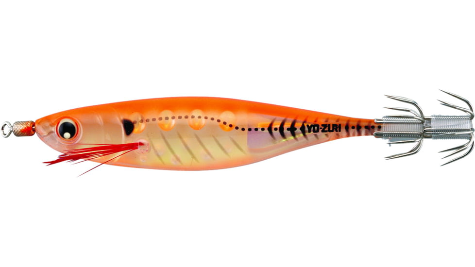 Yo-Zuri Ultra Bait Squid Jig, 3 3/4in, 5/16 oz, Luminous Orange, A1683LOG