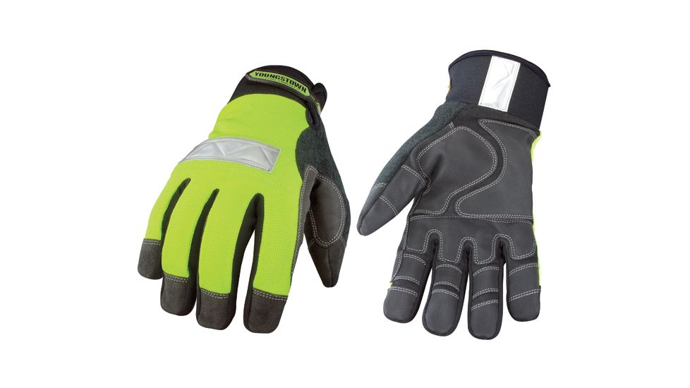 Youngstown Glove Company Safety Lime Waterproof Winter, L 08-3710-10-L