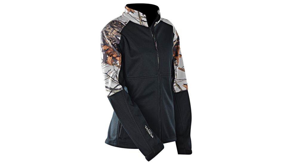 Yukon Gear Ladies Windproof Soft Shell Jacket, Winter/Black, Small 121626