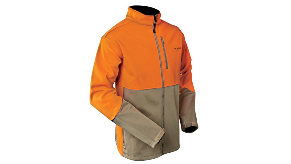 Yukon Gear Windproof Soft Shell Jacket, Blaze/Khaki, X-Large 118064