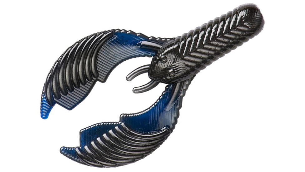 Yum Craw Chunk Bait, 8 Pack, 2.75in, Black Blue Shadow, YCCK2143