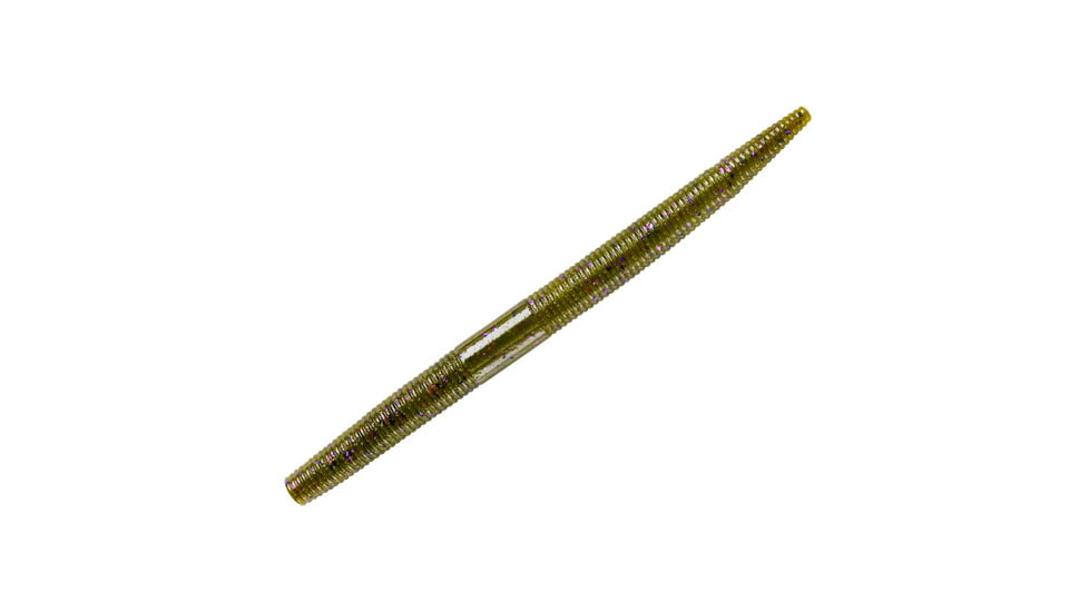 Yum Dinger, 10 Pack, 4in, Green Pumpkin Purple Flake 1, YDG444