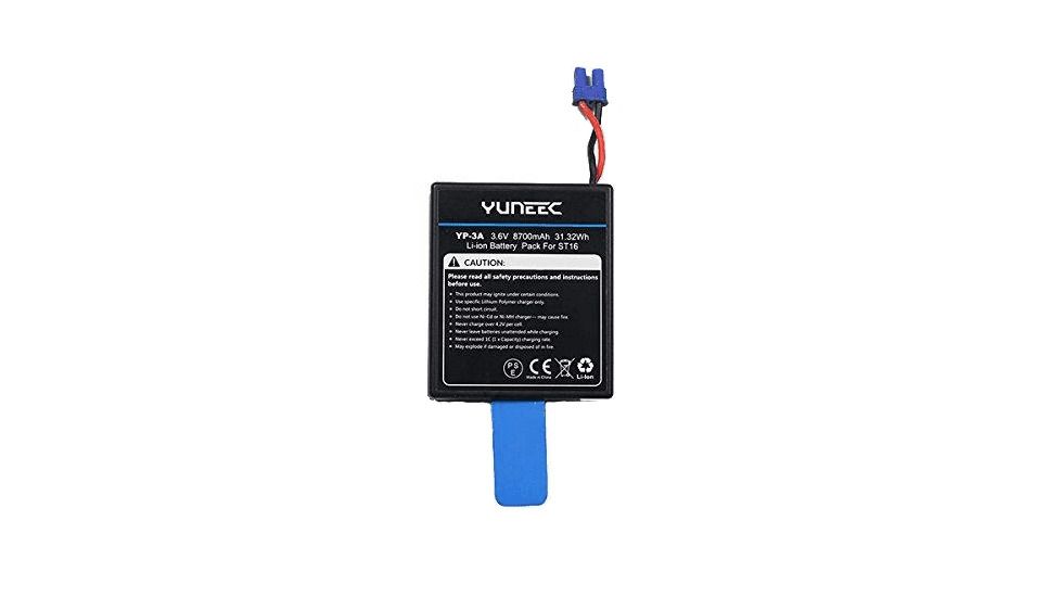 Yuneec Typhoon H ST16 Battery 8700mAh 1-Cell/1s 3.6v LiTon, Black, YUNST16100