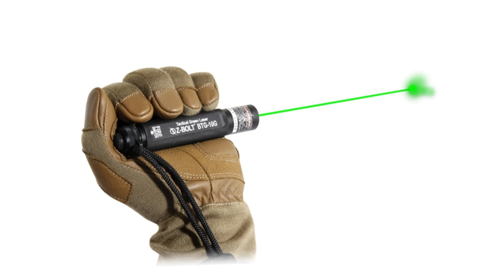 Z-Bolt Green Dot Laser Pointer Designator, Diode Variants 12 Pcs Kit, Hard Case, Coyote Brown, NSN 1265-01-645-8197, BTG-10G-KIT-12-HC-CB