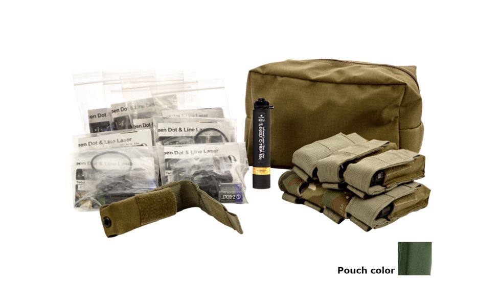 Z-Bolt Infrared Dot &amp; Line Laser w/ Soft Case, 8 Pack, Ranger Green, IR, C-TRIP-10ir-KIT-8-RG-SP