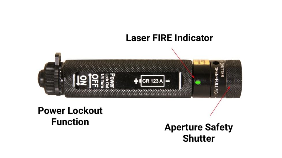 Z-Bolt Infrared Dot Laser Designator, Restricted Sale, 5.000 Meter Range, ANSI CLASS 3R, 4 Pcs Kit, Coyote Brown, MARK-4ir-KIT-4-SP-CB