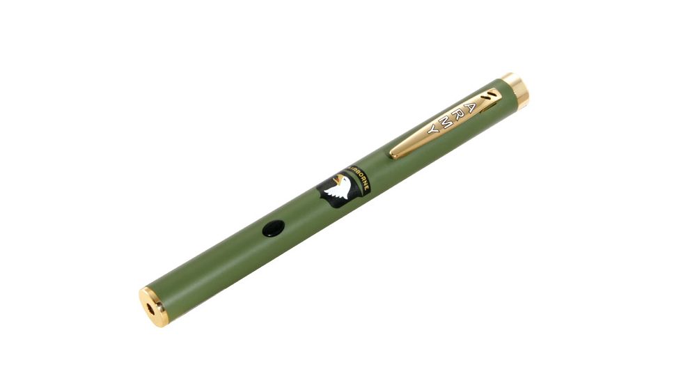 Z-Bolt Military Pride Laser Pointer, Green, 101st Airborne Division Screaming Eagles, Emerald Green, MBP-5-ARMY-101stAB