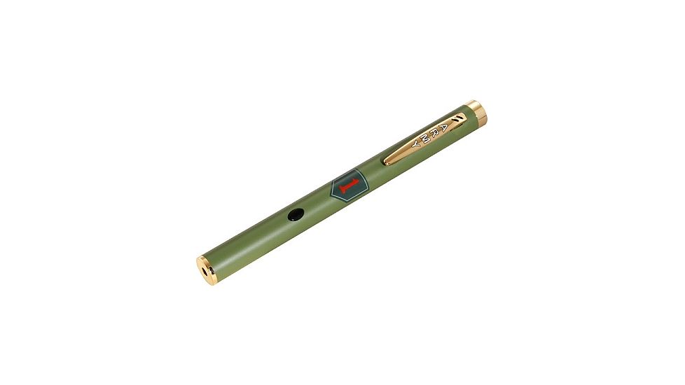 Z-Bolt Military Pride Laser Pointer, Green, 1st Infantry Division The Big Red One, Emerald Green, MBP-5-ARMY-1stID
