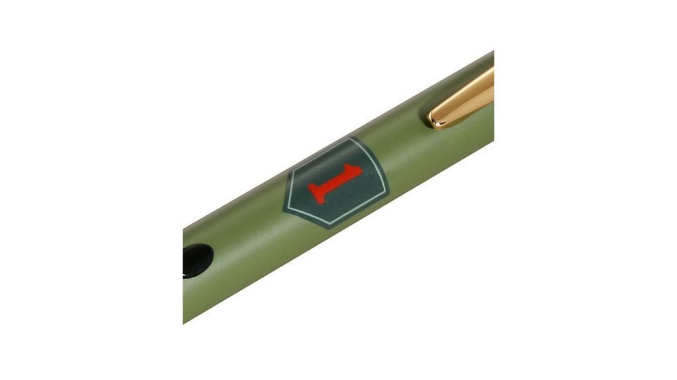 Z-Bolt Military Pride Laser Pointer, Green, 1st Infantry Division The Big Red One, Emerald Green, MBP-5-ARMY-1stID