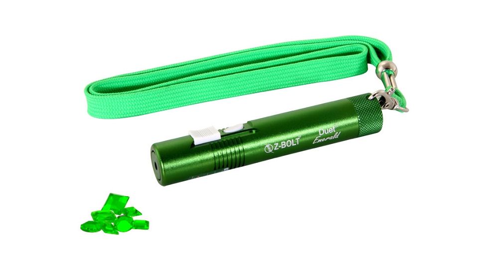 Z-Bolt The Duet Laser Pointer Kit, 3x Duets, Multi-Color Kit - Emerald, Sapphire, Ruby, Tri-Color, Small, DUET-TRI-KIT
