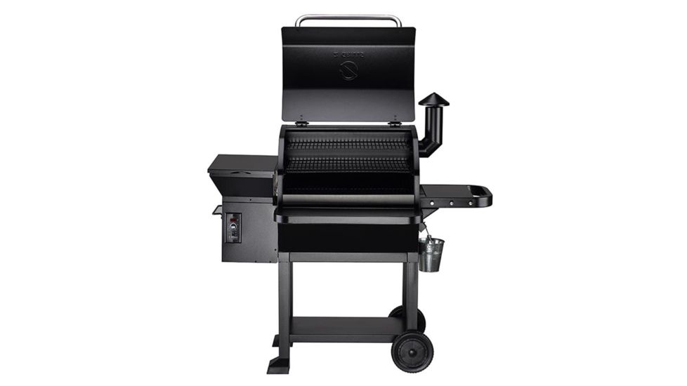 Z Grills 10002B 8-in-1 Wood Pellet Grill, BBQ &amp; Smoker, Black, 54x29x53, ZPG-10002B