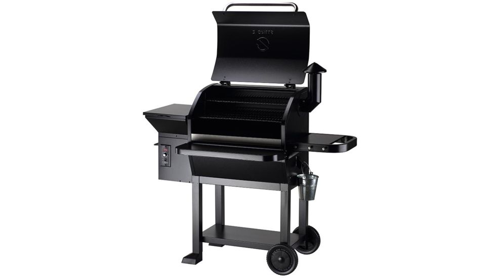 Z Grills 10002B 8-in-1 Wood Pellet Grill, BBQ &amp; Smoker, Black, 54x29x53, ZPG-10002B