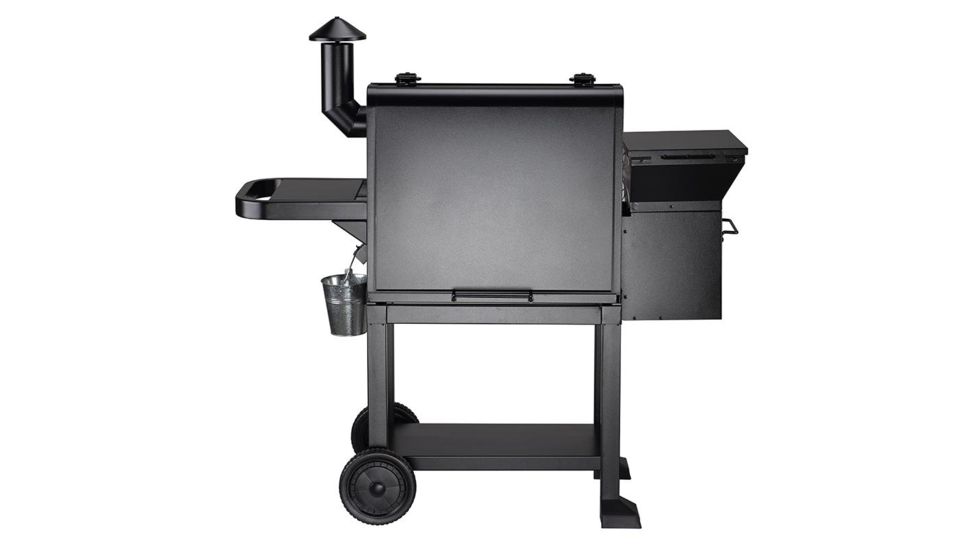 Z Grills 10002B 8-in-1 Wood Pellet Grill, BBQ &amp; Smoker, Black, 54x29x53, ZPG-10002B