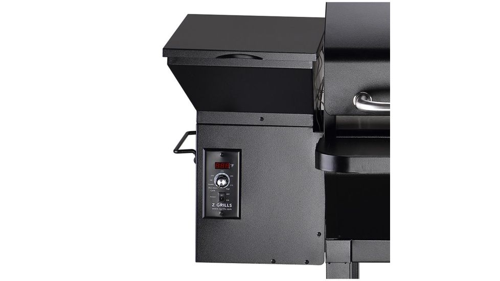 Z Grills 10002B 8-in-1 Wood Pellet Grill, BBQ &amp; Smoker, Black, 54x29x53, ZPG-10002B