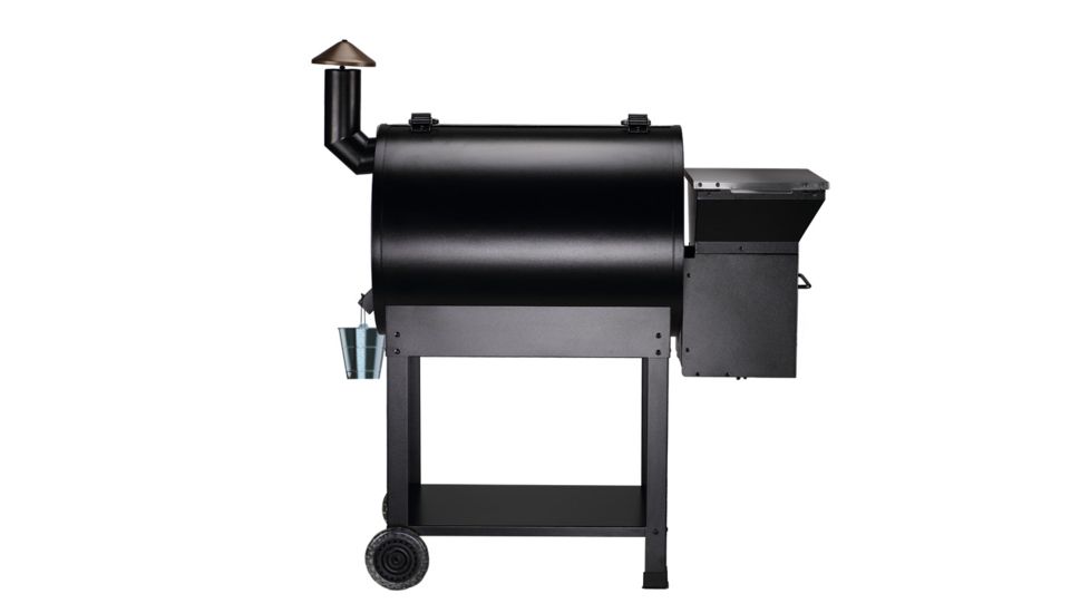 Z Grills 7002E 8-in-1 Wood Pellet Grill, BBQ &amp; Smoker, Black/Silver, 48x22x51, ZPG-7002E