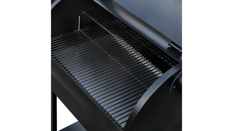 Z Grills 7002E 8-in-1 Wood Pellet Grill, BBQ &amp; Smoker, Black/Silver, 48x22x51, ZPG-7002E