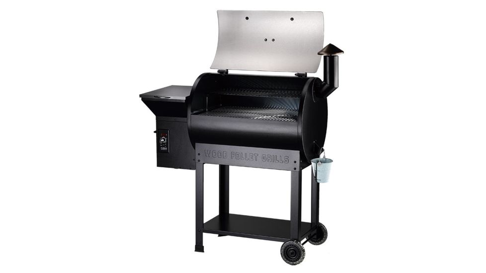 Z Grills 7002E 8-in-1 Wood Pellet Grill, BBQ &amp; Smoker, Black/Silver, 48x22x51, ZPG-7002E