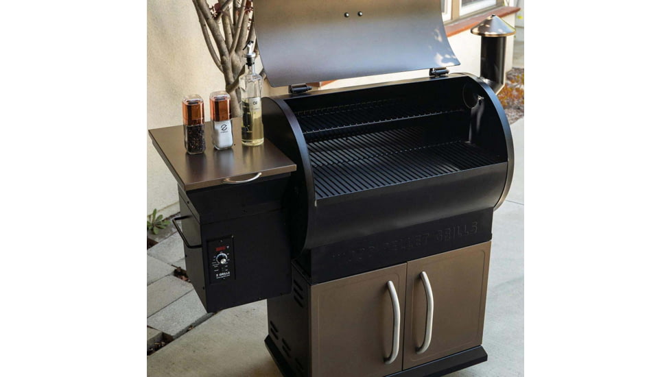 Z Grills 700D 8in1 Wood Pellet Grill - Smoker, Bronze/Black, Large, ZPG-700D
