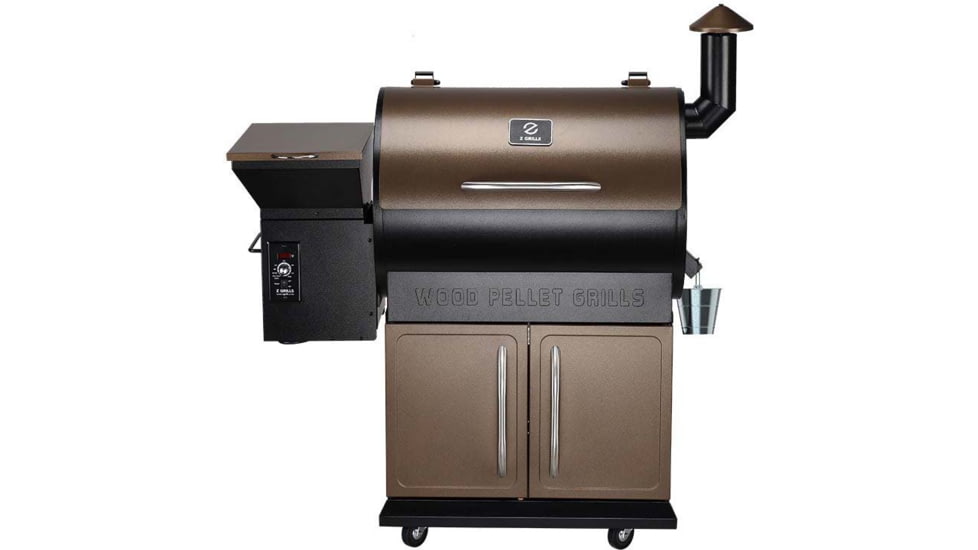Z Grills 700D 8in1 Wood Pellet Grill - Smoker, Bronze/Black, Large, ZPG-700D