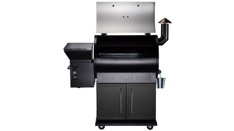 Z Grills 700E 8-in-1 Wood Pellet Grill, BBQ &amp; Smoker, Black/Silver, ZPG-700E
