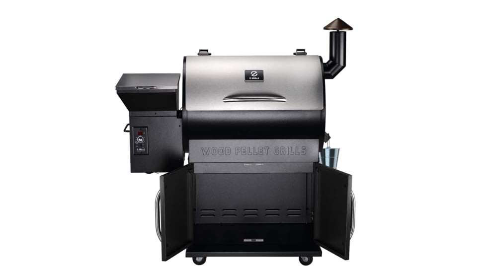 Z Grills 700E Master 8in1 Wood Pellet Grill - Smoker, Silver/Black, Large, ZPG-700D2E
