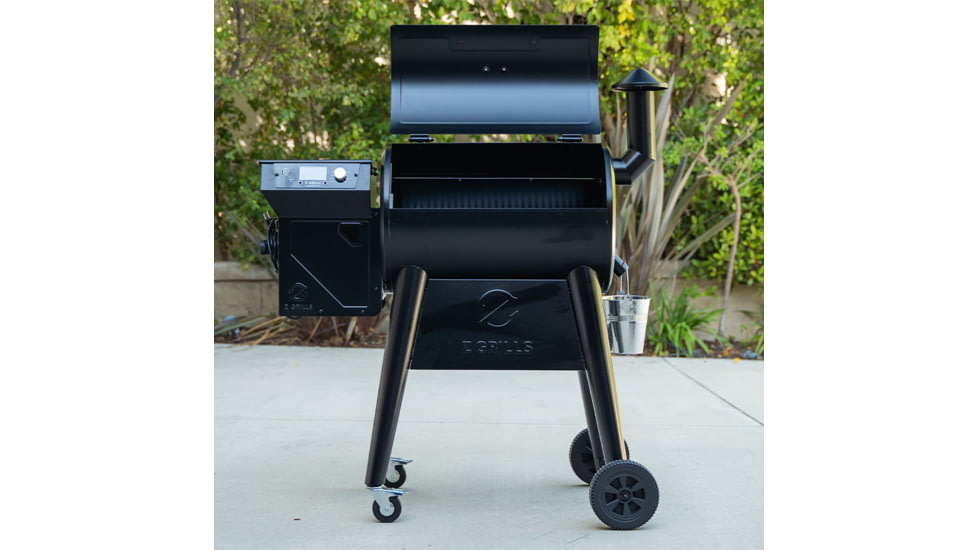 Z Grills Pioneer Wood Pellet Grill &amp; Smoker, Black, Medium, ZPG-450B